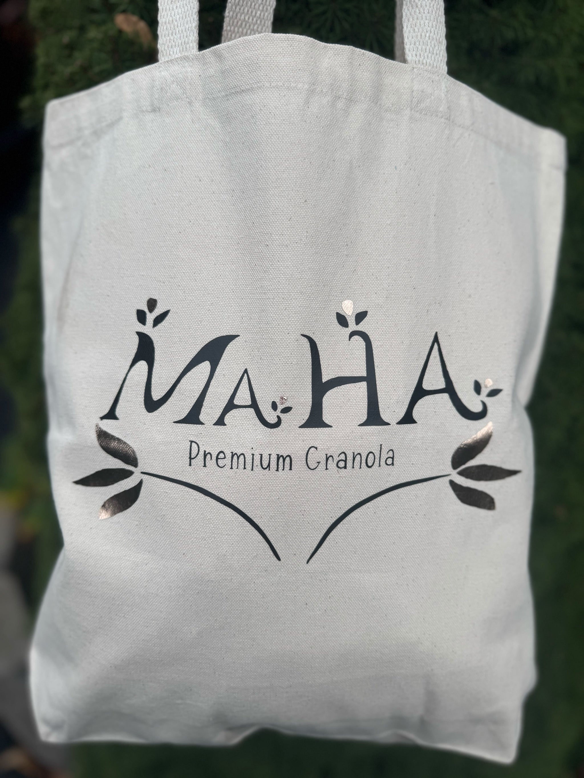 MAHA Granola Canvas Tote Bags